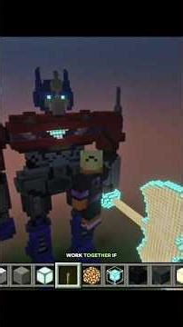 I Built OPTIMUS PRIME in Minecraft Mobile#minecraft #minecraftmobile #optimusprime #minecraftbuild