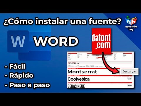 ¿Cómo instalar una fuente de Dafont en Word?