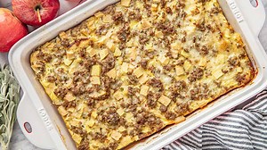 Sausage and Apple Breakfast Strata