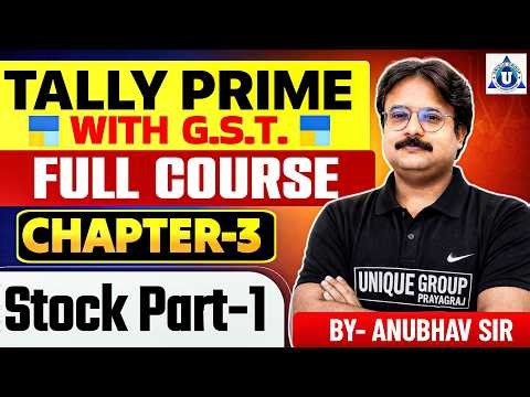 📊 Tally Prime with GST | Stock part 1 | Day - 6| #tallyprime