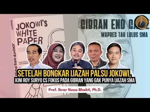 AFTER EXPOSING #Jokowi's #fakediploma, ROY SURYO AND CO. ARE NOW FOCUSING ON GIBRAN WHO DOESN'T H...