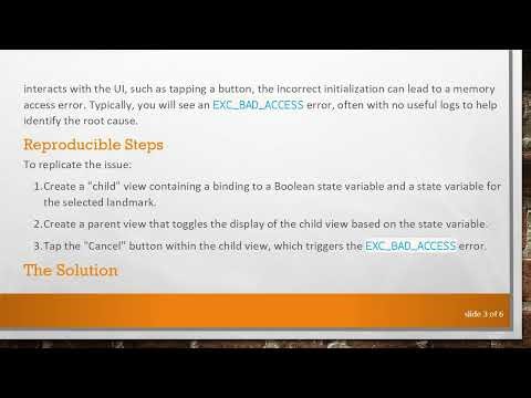 Resolving the EXC_BAD_ACCESS Error: Fixing MKPlacemark Initialization in SwiftUI