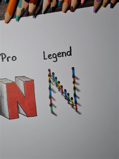 how to draw letter 'N' | How To Draw