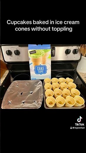 How to bake and transport cupcakes in ice cream cones