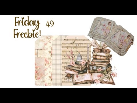 Friday Freebie 49! Making a swing journal card stack😊❤️