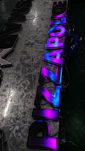 Colorful logos add icing on the cake to your business.#sign #ledsign #signagedesign