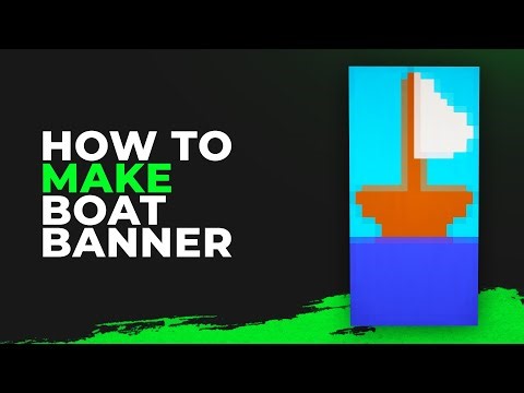 How to Make a Boat Banner in Minecraft | Easy Banner Tutorial
