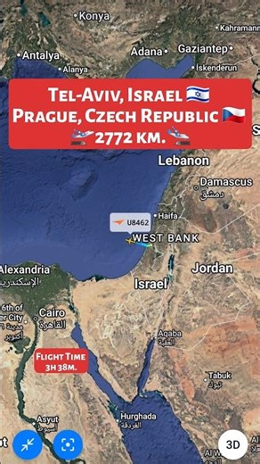 Tel-Aviv, Israel 🇮🇱 to Prague, Czech Republic 🇨🇿 ✈️ U8462
