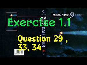 Average rate of change|Ex1.1 Q29,33,34 ||Thomas Finney calculus 9th edition||SK Mathematics