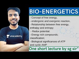 Bioenergetics biochemistry || concept of free energy || Exergonic and endergonic || redox potential