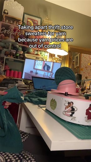 Upcycling Thrift Store Sweaters into Yarn