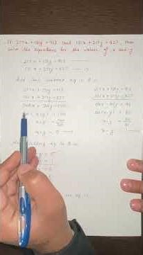 Ch-3 Pair of Linear Equations in Two Variables|| Class 10th || Important questions 💯|| 2026 #maths