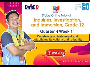 How to make a Research Instrument and establishes it's Validity & Reliability