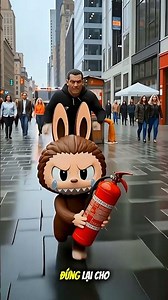 labubu cưu những chú chó trên xe oto bị cháy #shorts #animation #labubu #nobita #xuhuong