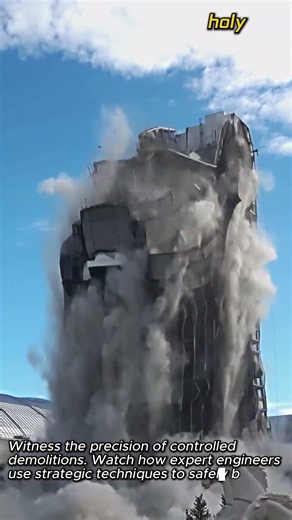 The Engineering Behind Controlled Demolitions Explained #worker #process #demolition #engineering
