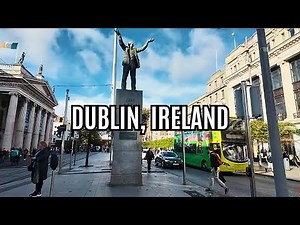 Exploring Ireland 🇮🇪 | Dublin City Centre Walk Tour | Dublin, Ireland | 4K HDR