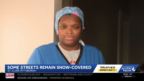 Snow-covered streets causing problems for Pittsburgh residents