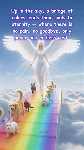 Beyond the clouds, the souls we loved meet again — no tears, no farewells, only light and endless peace. #MyCatIsFamily #cat #ai #kitten #catlover #cute #kitty #fun #funny | Catzymix