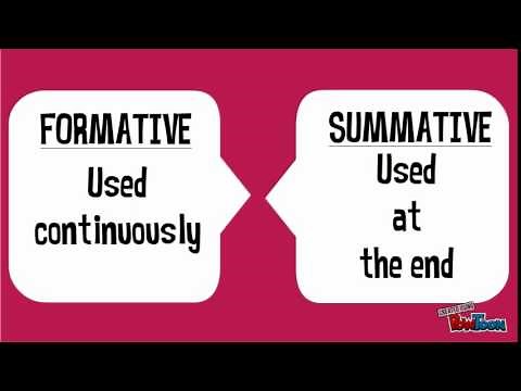 Compare formative and summative assessments