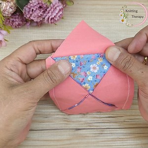 How is the patchwork square opening technique done | Knitting Therapy