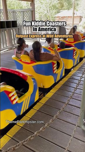 Super SMALL Kiddie Coaster 🤩 Outpost Express at Wild Adventures