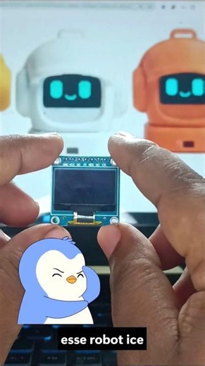 🤖 Robot Eyes Series Part 1 | ESP8266 + OLED Robot Eyes Project Begins!#shorts #subscribe #like