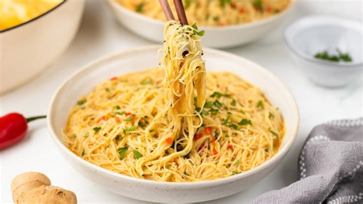 Aromatic coconut curry noodles recipe