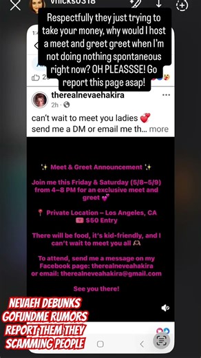 NEVAEH SPEAKS OUT ON FAKE MEET & GREET SCAM 😳 WARNING FANS ASAP 🚨#nevaeh #blueface