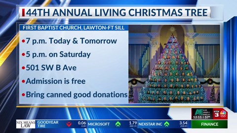44th annual living Christmas tree 12/11/25