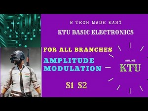 Amplitude Modulation & expression for AM modulated wave/ Module 6/BEE