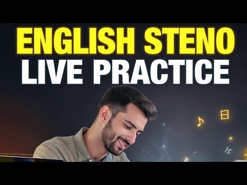 🔴 Live English Steno Practice | Daily Dictation for SSC/Stenographer Exam |English Steno with Aditya