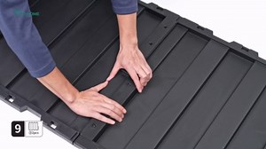 YITAHOME 134 Gallon Large Deck Box, Waterproof Resin Outdoor Storage Box with Lock and 2-Person Bench Seating for Patio Furniture Cushions,Garden Tools & Pool Accessories, Black & Grayish-White