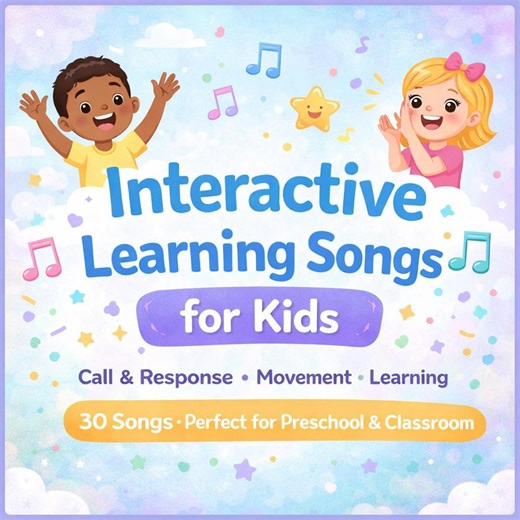 Interactive Learning Songs for Kids Call and Response Movement Music Preschool Classroom Activities - Etsy
