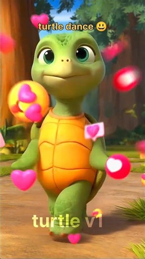 turtle dance 😜#shortvideo #turtle #animation #ai #love