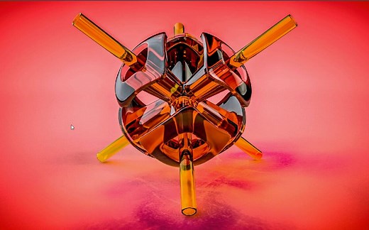 C4D教程 玻璃材质物体建模渲染 Glass Something