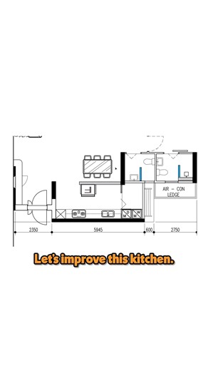 Struggling with a small kitchen? Here are ways to improve the layout and workflow! #earthinteriordesign #interiordesignerstiktok #tiktoksg #designideas #kitchendesignideas #designtips #smallspace #renovation