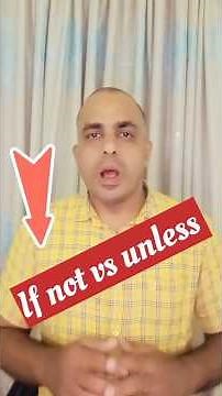 “IF NOT vs UNLESS – Easy English Lesson!” #english #speakconfidentenglish
