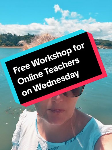 Free Workshop for Online Teachers on Wednesday. Comment Free Workshop #teacherlife #workshop #tefl #teacherdiaries #remotework