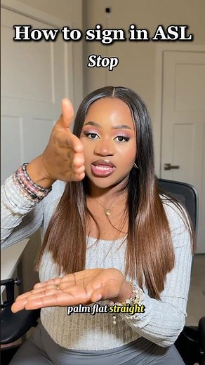 How to sign STOP in ASL. #asl