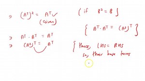 SOLVED:Guided Proof Prove that A is idempotent if and only if A^T is idempotent. Getting Started: The phrase "if and only if" means that you have to prove two statements: 1. If A is idempotent, then A^T is idempotent. 2. If A^T is idempotent, then A is idempotent. (i) Begin your proof of the first statement by assuming that A is idempotent. (ii) This means that A^2=A (iii) Use the properties of the transpose to show that A^T is idempotent. (iv) Begin your proof of the second statement by assumin