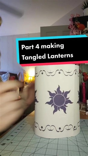 Part 4 making Tangled Lanterns. #disney #tangled #rapunzel #flynnrider #teaching #diy #teacher #crafting