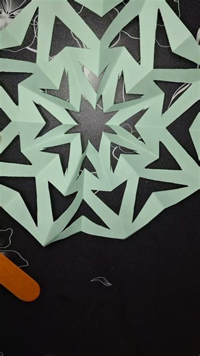 Paper Snowflake #triptych #geometricart