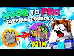 NOOB To PRO No ROBUX Tapping Legends X #1 | I opened 30000 eggs!