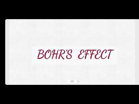 Bohr Effect