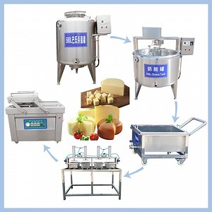 [Hot Item] Automatic Mozzarella Cheese Making Machine 200L Cheddar Cheese Vat Machine Margarine Production Line