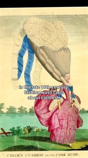 Le Pouf: Fashion and Social Satire in the 1770s-1780s #art #history