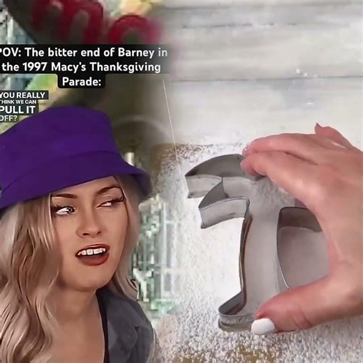 The bitter end of the Barney balloon in the 1997 Macy’s Thanksgiving Parade. #90skids #nostalgia