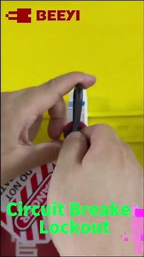 Micro circuit breaker lockout #safety#padlock #LOTO padlock