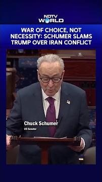 War Of Choice, Not Necessity: Schumer Slams Trump Over Iran Conflict