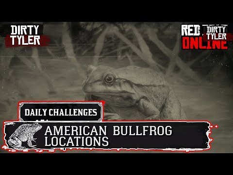 American Bullfrog Locations Red Dead Online (RDR2) American Bullfrog Location